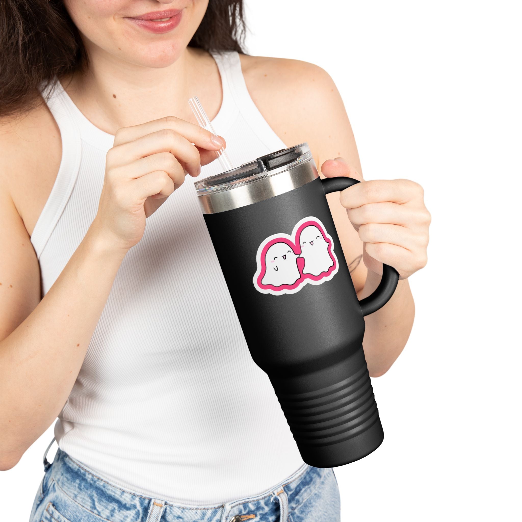 40oz Insulated Travel Mug — Large Stainless Steel Coffee Tumbler